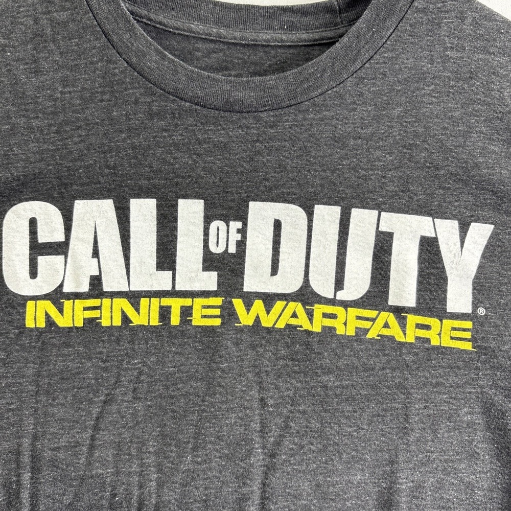 Call Of Duty Infinite Warfare Mens  Medium Charcoal Gray S/S TShirt Gamer Casual - Picture 6 of 6